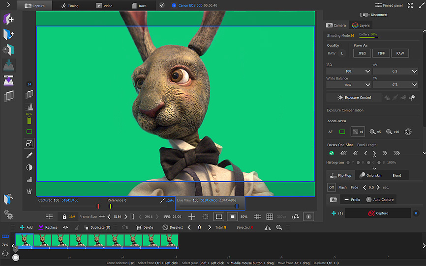 Software for stop-motion animation